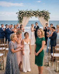 My mother phoned me two weeks before my daughter’s wedding and said, “Change the date. Your sister’s third wedding comes first.” I looked down at the $90,000 already locked into contracts, flowers, and seaside reservations. “Whatever you say,” I told her calmly. Then I arranged the perfect wedding quietly. And when my family finally arrived, they discovered far too late exactly who had been left behind.My daughter, Emily, had pictured a beach wedding ever since she was twelve.
By the time she was twenty-six and engaged to a gentle man named Ryan Parker, my husband and I had spent almost a year and a half organizing the ideal ceremony in Cape May, New Jersey. We secured the oceanfront venue, booked the florist, paid the photographer, reserved hotel rooms, and placed deposits on everything from the string quartet to the white rose arch.
The full cost came to a little over ninety thousand dollars.
It was never about impressing anyone. It was about giving our only daughter one perfect day after years of living in the shadow of my sister’s daughter, Brittany.
Brittany was my mother’s favorite granddaughter. She was dramatic, costly, and somehow always managed to be the wounded party. She had already walked down the aisle twice before she turned thirty, and both weddings had turned into family crises that everyone was expected to pay for, attend, and celebrate.
Two weeks before Emily’s wedding, my mother called while I was checking the final seating chart.
“Laura,” she said sharply, “you need to change Emily’s wedding day.”
For a second, I thought I had heard her wrong. “Excuse me?”
“Brittany just got engaged again,” Mom said. “Her wedding will be that same weekend. Your sister’s family needs the date. This is Brittany’s third chance at happiness, and she takes priority.”
I stared at the contracts covering my kitchen table. “Mom, we’ve spent ninety thousand dollars. Guests are flying in. The venue is paid.”
“That’s not my problem,” she snapped. “Emily can wait. She’s always been too sensitive anyway.”
My fingers clenched around the phone. “You want me to cancel my daughter’s wedding because Brittany decided on a third wedding at the last minute?”
Mom let out an irritated sigh. “Don’t be selfish. Family supports family.”
I looked across the room at Emily’s framed engagement photo, at her soft, hopeful smile.
Then I answered evenly, “Whatever you say.”
Mom sounded satisfied. “Good. I knew you’d understand.”
But I understood everything.
That night, I contacted the venue, the planner, and every guest who had truly cared about Emily all along. I did not change a single part of the wedding itself.
I only changed who would be allowed to know about it.
And when my mother arrived at the beach two weeks later expecting to take charge, she learned the ceremony had already taken place.
Part 2
Emily’s wedding happened at sunrise.
The sky glowed a faint pink, the ocean lay quiet, and Ryan was already crying before Emily even made it to the aisle. She wore a simple satin gown with pearl buttons down the back, her hair falling in loose waves, with no sign of the family conflict I had spent her whole life trying to keep away from her.
Only the people who genuinely supported her were present.
My best friend, Karen, stood beside me. Ryan’s parents sat in the front row, their hands clasped together. Emily’s college friends whispered through tears. My husband, Daniel, walked her down the sandy aisle with his shoulders squared and his eyes red.
Before the ceremony began, Emily held my hand tightly and said, “Mom, are you sure Grandma won’t ruin this?”
I kissed her on the forehead. “Not today.”
During those two weeks, I had quietly separated the guest list into two categories: people who loved Emily, and people who only appeared when they had something to criticize. My mother, my sister Denise, Brittany, and every relative who had agreed that Emily should “be flexible” for Brittany’s third wedding never received the updated schedule.
They still thought the ceremony would happen at six in the evening.
By eight in the morning, Emily and Ryan were husband and wife.
By ten, we were enjoying brunch beneath a white tent with lemon cake, champagne, and music played by the same string quartet we had already paid for. No shouting. No guilt. No one measuring Emily’s dress against Brittany’s. No one asking why Brittany had not been given a larger cake.
For once, my daughter did not have to split her moment with anyone.
At noon, my phone started buzzing.
Mom: “Where is everyone?”
Denise: “Why is the venue staff saying the ceremony is over?”
Brittany: “This is disgusting. You humiliated me.”
I ignored every message until the first photo came from my cousin Mark, who had not been invited to the morning ceremony because he had loudly taken Brittany’s side. The picture showed Mom standing in the empty beach setup, dressed in silver and furious, while Denise argued with the coordinator.
Then Mom called.
I put her on speaker while Emily and Ryan were cutting their cake.
“Laura,” Mom shouted, “what did you do?”
I looked at my daughter, laughing beside the man she had just married.
“I gave Emily the wedding she deserved,” I said.
Mom’s voice trembled with anger. “You excluded your own family?”
“No,” I replied. “I excluded the people who tried to erase my daughter.”
Across the table, Emily’s smile faded, and she looked at me with tears filling her eyes.
Part 3
For a brief moment, the entire tent fell silent.
Emily walked toward me slowly, still holding Ryan’s hand. “Grandma really told you to change my wedding?”
I had never wanted her to hear the full ugliness of it. But the truth was already out, and I was finished protecting people who had never once protected her.
“Yes,” I said. “She said Brittany’s third wedding mattered more.”
Emily’s expression shifted. It was not shock. It was the hurt of finally having confirmed what she had sensed for years.
Ryan wrapped his arm around her. “Then your mom did the right thing.”
My mother was still yelling through the phone. “You have destroyed this family!”
I looked around at the people gathered under that tent: the friends who had flown across the country, the in-laws who treated my daughter like something precious, the cousins who had truly cheered when she came down the aisle.
“No,” I said. “I finally protected my family.”
Then I ended the call.
An hour later, Mom, Denise, and Brittany charged into the reception area. Brittany had on a white lace dress, even though it was not her wedding. That alone told me everything I needed to know.
“You stole my day!” Brittany screamed at Emily.
Emily stepped forward once. For most of her life, she would have turned to me for protection. This time, she stood straight on her own.
“You can have every other day,” Emily said quietly. “But you don’t get this one.”
Brittany looked frozen.
Denise turned on me. “You should be ashamed.”
I smiled. “I was ashamed for years. I’m done.”
The venue coordinator came over and asked them to leave. Because I had paid for the event, my name appeared on every contract. For once, the money and the paperwork protected the person who deserved it.
Mom did not speak to me for months after that. Denise told the relatives I had “broken the family.” Brittany posted vague online messages about betrayal. But Emily never regretted one second of that day.
A year later, she sent me a framed photograph from that morning. In the picture, the sun was rising behind her and Ryan, and I stood behind them, crying and smiling at once.
On the back, she had written: “Thank you for choosing me when they never did.”
I keep that photograph on my desk.
Some people would call it revenge. I call it motherhood.
So if your family demanded that your child surrender her once-in-a-lifetime moment for someone else’s entitlement, would you keep the peace—or protect the person who trusted you most?