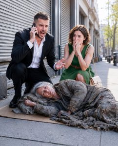 We stopped d:ead when we found Mom sleeping on newspapers beneath a highway overpass. “What happened to your $450,000 house?” I asked, holding back tears. She looked down and whispered, “Your brother and his wife sold it while I was in the hospital.” My husband’s expression went cold. He made one call to his federal investigator—and before sunrise, their accounts were frozen, the sale was undone, and police were hammering on their door.The rain had washed the city into silver when we spotted my mother curled beneath the highway overpass, lying on newspapers like a woman the world had chosen to forget. For three whole seconds, none of us moved.

“Mom?” I whispered.

Her eyes opened slowly. Shame passed over her face before recognition arrived.

My husband, Daniel, let the grocery bag fall from his hand. Apples scattered across the wet concrete. I dropped to my knees beside her and touched the sleeve of a coat far too thin for the weather.

“What happened to your four-hundred-fifty-thousand-dollar house?” I asked, fighting tears.

Mom lowered her eyes. “Your brother and his wife sold it while I was in the hospital.”

The words hit harder than the rain.

Three months earlier, Mom had gone through heart surgery. My brother, Kyle, and his wife, Vanessa, had offered to “handle everything.” They gathered her mail, paid her bills, and stayed in her house. I had been working two states away, calling each night, trusting their cheerful updates.

“She’s resting.”

“The doctors say she’s improving.”

“Don’t worry, Claire. We’ve got it.”

They had lied with stunning ease.

Mom told us they had brought papers to the rehabilitation center and claimed they were insurance forms. Her hands were still weak then. She signed wherever Vanessa pointed. Two weeks later, Kyle told her the house needed urgent repairs and moved her into a motel. When the motel stopped being paid for, she called him.

“He said I was ungrateful,” Mom whispered. “Then he blocked me.”

Daniel’s face shifted. The warmth vanished, replaced by a stillness I had seen only once before, when he testified in a federal corruption case.

“Did you keep anything?” he asked.

Mom reached beneath the blanket and pulled out a plastic grocery bag. Inside were hospital records, a photocopy of the deed, motel receipts, and a wrinkled business card from the notary.

Vanessa had always called me dramatic. Kyle said Daniel was “just a government accountant.”

They had never cared enough to learn that my husband supervised financial investigations for a federal inspector general’s office, or that forged medical signatures, interstate wire transfers, and elder exploitation were exactly the kinds of patterns his team knew how to secure before criminals could destroy the proof.

Then he took off his jacket, wrapped it around Mom’s shoulders, and crouched beside her. His anger never entered his voice. That scared me more than yelling would have, because Daniel only became calm when evidence started talking.

Daniel photographed every document, then stepped aside and made a single phone call.

His voice stayed low.

“I need an emergency preservation request, tonight. Possible deed fraud, vulnerable adult exploitation, and proceeds moving across state lines.”

He listened, then looked out toward the darkened city.

“No,” he said. “Do not alert the subjects.”….

PART 2
We got Mom to a hospital before midnight. While nurses treated her dehydration, I sat beside her bed and pretended I was not falling apart.

Daniel worked from the visitor’s chair. He did not access government systems himself; he called the duty attorney, elder-abuse detectives, and the county recorder’s fraud unit. Every action required warrants, affidavits, and a clean chain of custody.

By one in the morning, the outline of the theft became clear.

Kyle and Vanessa had used a forged power of attorney, notarized while Mom was sedated after surgery. They sold the house to a shell company for three hundred thousand dollars, far below market value. Six days later, that company resold it for four hundred seventy thousand. The shell belonged to Vanessa’s cousin.

The money had been split across four accounts. One transfer paid for an SUV. Another covered the deposit on a beach condominium. Seventy thousand dollars had been wired to an out-of-state account.

“They planned this,” I said.

Daniel turned the screen toward me. “For at least five months.”

A message recovered from Mom’s abandoned tablet made my stomach twist.

Vanessa had written to Kyle: Once she signs, Claire can scream all she wants. She has no authority, and Mom will never survive a lawsuit.

They had not only stolen from her. They had measured exactly how sick she was.

At two thirty, Kyle called me. Someone at the hospital had apparently told him Mom was safe.

“Well,” he said, sounding bored, “you found her.”

“You left her under a bridge.”

“Don’t be theatrical. She refused assisted living.”

Behind him, Vanessa laughed. Music played, and glasses clinked.

I kept my voice steady. “Where is the house money?”

“That house became ours when we sacrificed three months caring for her,” he snapped. “You disappeared. We handled everything.”

“You forged her signature.”

Silence flickered, then Vanessa took the phone.

“Be careful, Claire. Accusations can become defamation. We have documents, witnesses, and a legal sale. Your husband should explain how expensive losing in court can be.”

Daniel lifted one finger, signaling me to keep going.

“So you admit you arranged the sale?”

“I admit we protected the family’s assets from an incompetent old woman.”

The call was being lawfully preserved with the investigating detective listening on speaker. Vanessa had no idea.

She kept talking, smug and careless. “The money is gone. The buyers are protected. Your mother owns nothing. Tell her to enjoy whatever shelter takes her.”

Then she ended the call.

Daniel closed his laptop. “That was the clue they targeted the wrong family.”

At four, the emergency judge approved seizure warrants based on the forged document, recorded admissions, medical evidence, and interstate transfers. Banks froze the remaining money. The recorder flagged both deeds. Police secured the notary’s office, where surveillance footage showed Vanessa guiding Mom’s signature while Kyle watched the hallway.

At five fifteen, Vanessa posted a photo online from their condominium balcony.

New beginnings, she wrote.

Daniel looked at the sunrise bleeding across the hospital window.

“Yes,” he said. “For everyone.”

PART 3
At six twelve, police started pounding on Kyle and Vanessa’s condominium door.

They did not open it until officers announced the warrant. Then Vanessa appeared in a robe, filming on her phone.

“This is harassment,” she shouted. “My sister-in-law’s husband is abusing federal power!”

Daniel was not there. He had stayed at the hospital, separated from the arrest team and documented as a witness, not the case agent. The investigation belonged to the authorities with jurisdiction.

Kyle tried to slip into the parking garage with a suitcase. Detectives intercepted him beside the elevator.

Inside the condominium, officers found Mom’s jewelry, her passport, checks, two signature stamps, and a folder labeled CARE PLAN. The plan contained drafts of letters declaring Mom mentally incompetent, though no doctor had ever made that diagnosis. One note listed nursing facilities by price. Beside the cheapest one, Vanessa had written: Move her after closing.

By sunrise, the court had frozen their accounts, restrained the condominium and SUV, and issued an emergency order voiding the fraudulent transfer pending final title proceedings. The innocent couple who had bought Mom’s house through the shell company received protection and temporary housing while the title insurer handled their claim. Months later, the court formally restored Mom’s ownership and compensated the buyers from seized assets.

Kyle and Vanessa were brought to the hospital for identification before booking. Vanessa entered in handcuffs, furious.

She looked at Mom and hissed, “After everything we did for you?”

Mom looked smaller beneath the white blankets, but her voice remained steady.

“You left me to die.”

Kyle turned to me. “Claire, fix this. We’re family.”

I remembered the newspapers pressed beneath Mom’s cheek. “You sold your family for a beach view.”

Vanessa glared at Daniel. “You think your connections make you powerful?”

He met her stare. “No. Evidence does.”

They were charged with exploitation of a vulnerable adult, forgery, conspiracy, theft, money laundering, and filing fraudulent instruments. The notary cooperated, handing over messages proving Vanessa had paid him. Kyle blamed Vanessa. Vanessa blamed Kyle. Their marriage fell apart before the first court hearing.

Eight months later, Kyle accepted a prison sentence and a restitution agreement. Vanessa went to trial, certain she could charm the jury. The recorded call destroyed her defense. She received a longer sentence, professional disqualification, and an order to surrender every remaining asset traceable to the theft.

Mom chose not to move back into the old house. Too many rooms carried the echo of betrayal. After the title case ended, she sold it legally and bought a sunny cottage three streets away from us.

On her first morning there, we ate breakfast under a flowering pear tree. Daniel fixed a loose gate while Mom folded the last newspaper from a moving box.

She looked at it for a moment, then placed it in the recycling bin.

“I thought I had lost everything,” she said.

I squeezed her hand. “They only made you homeless for one night.”

Mom watched sunlight fill her new kitchen.

“No,” she said softly. “They showed me where home really was.”

